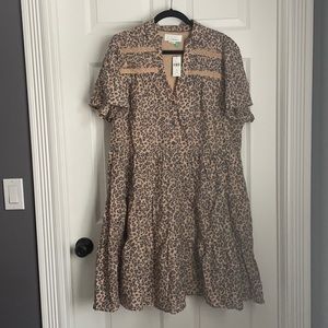 Georgina Tiered Shirtdress, size 1X